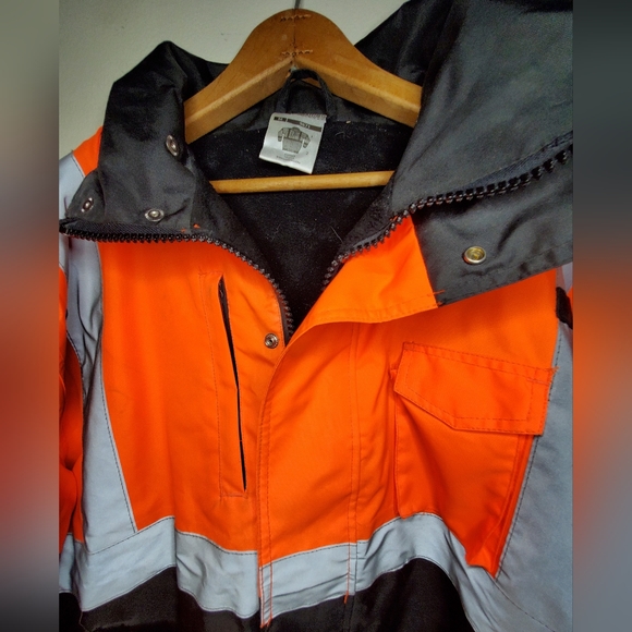 ML Kishigo Ripstop Unisex Lined Utility Bomber Jacket Size Medium - Picture 5 of 14